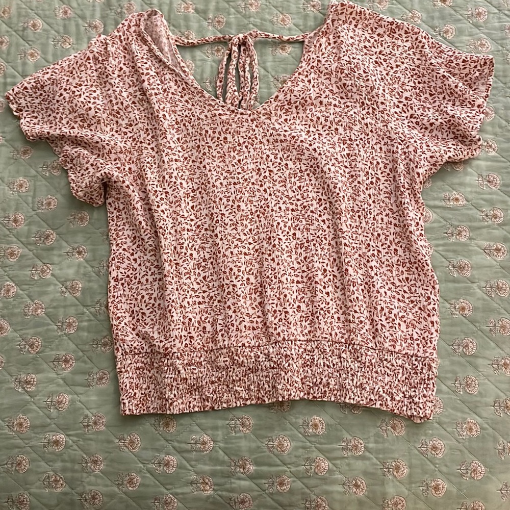 A beautiful blouse with flower pattern